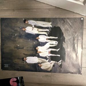 BTS poster (some rips in corners but otherwise perfectly fine) no big creases